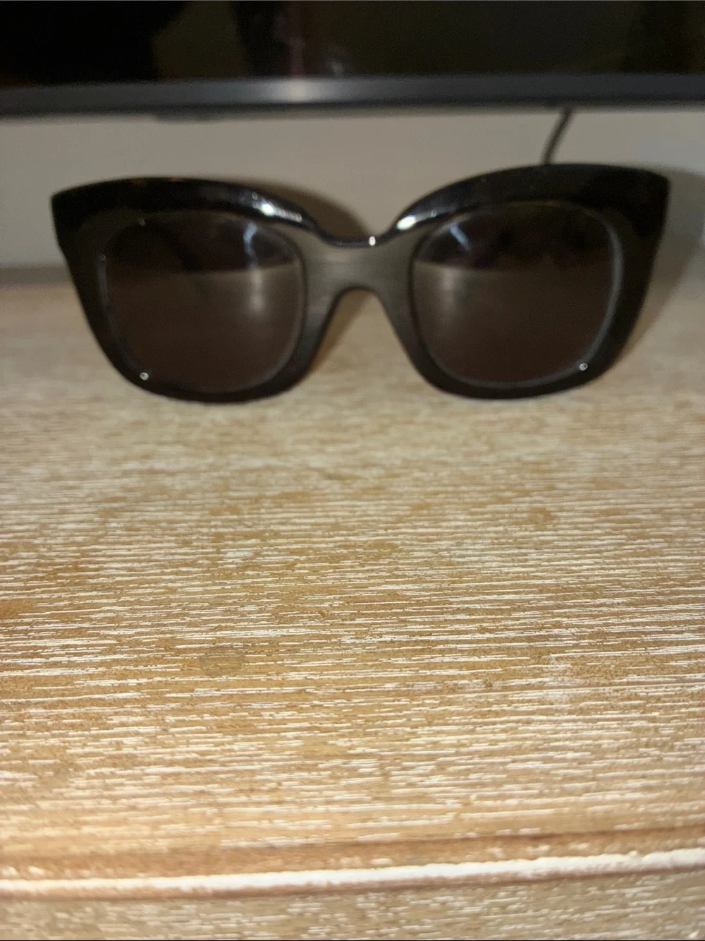 Celine Black Cat-Eye Women's Sunglasses